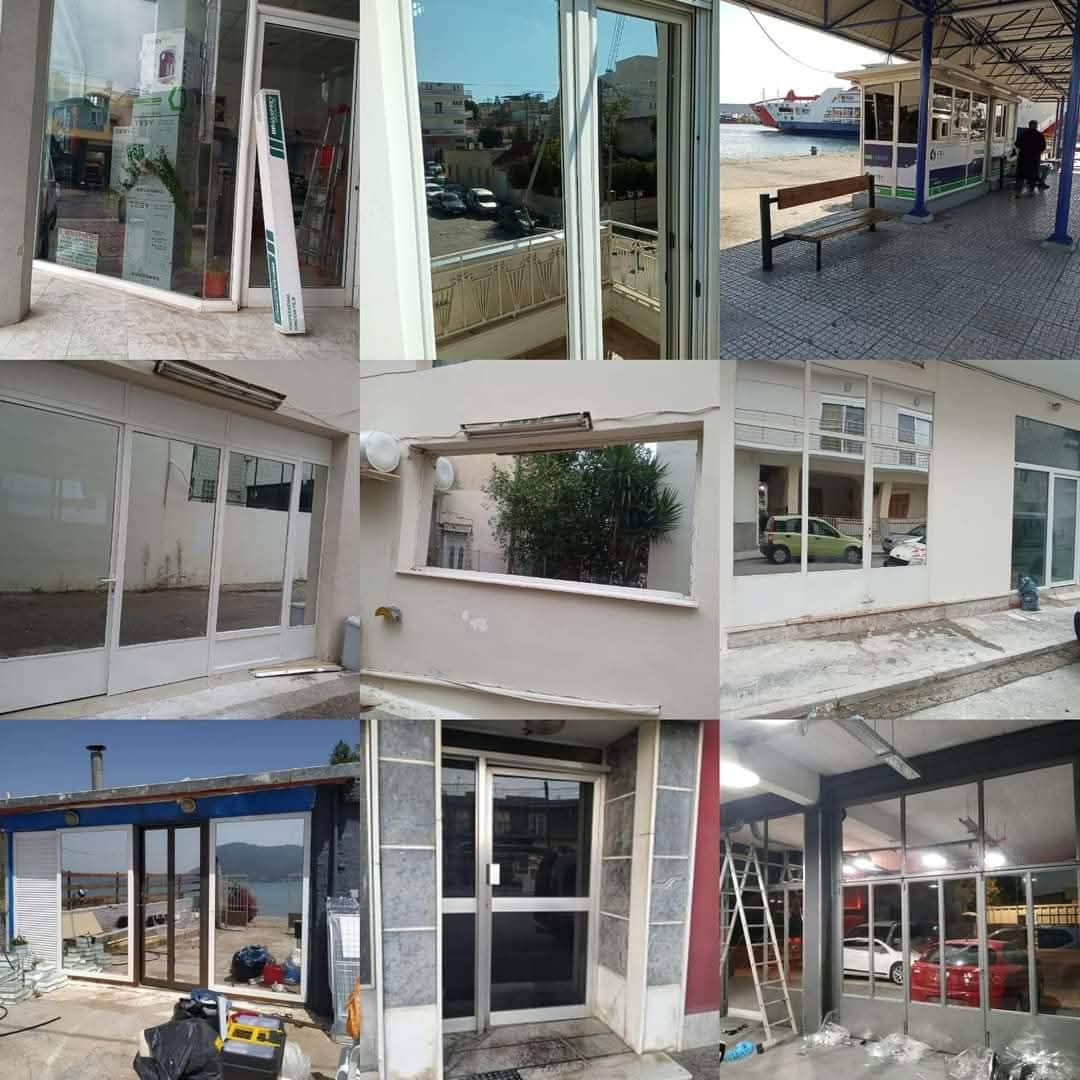 Διακοσμητική μεμβράνη σε τζαμαρία